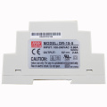 Venda quente tamanho pequeno plástico branco MEAN WELL marca 5v 3a din rail power supply DR-15-5